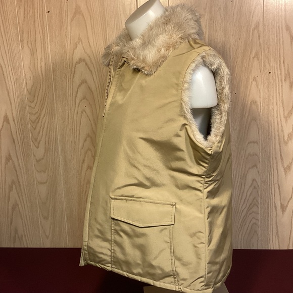 Vintage Woolrich Womens vest faux fur lined made in USA size Large - Picture 6 of 12